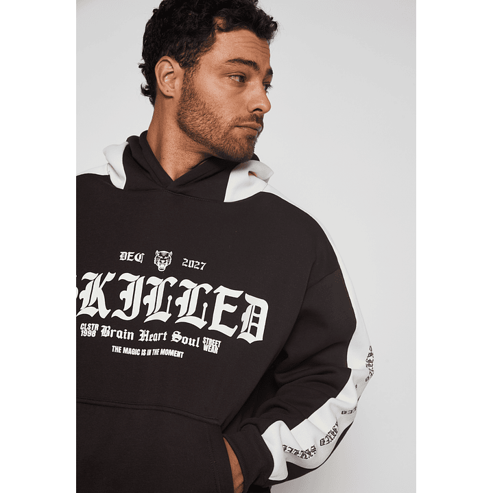 Polerón Bicolor Hombre Café Familyshop 4