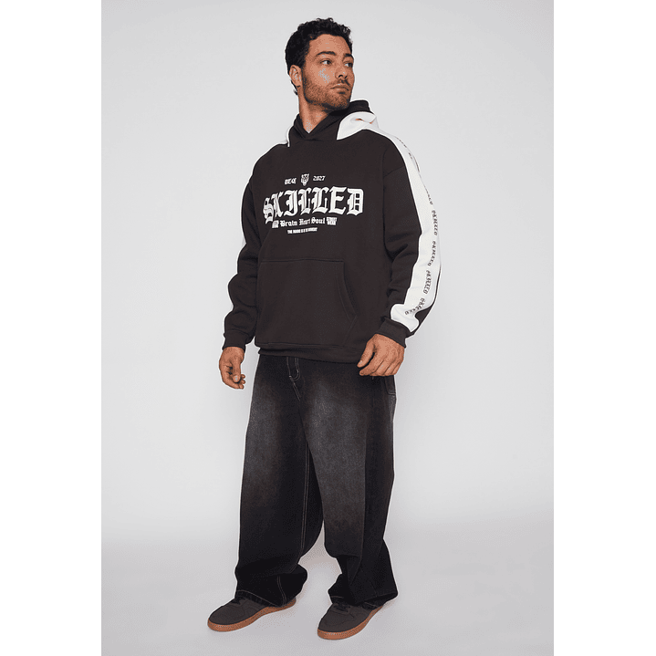 Polerón Bicolor Hombre Café Familyshop 2