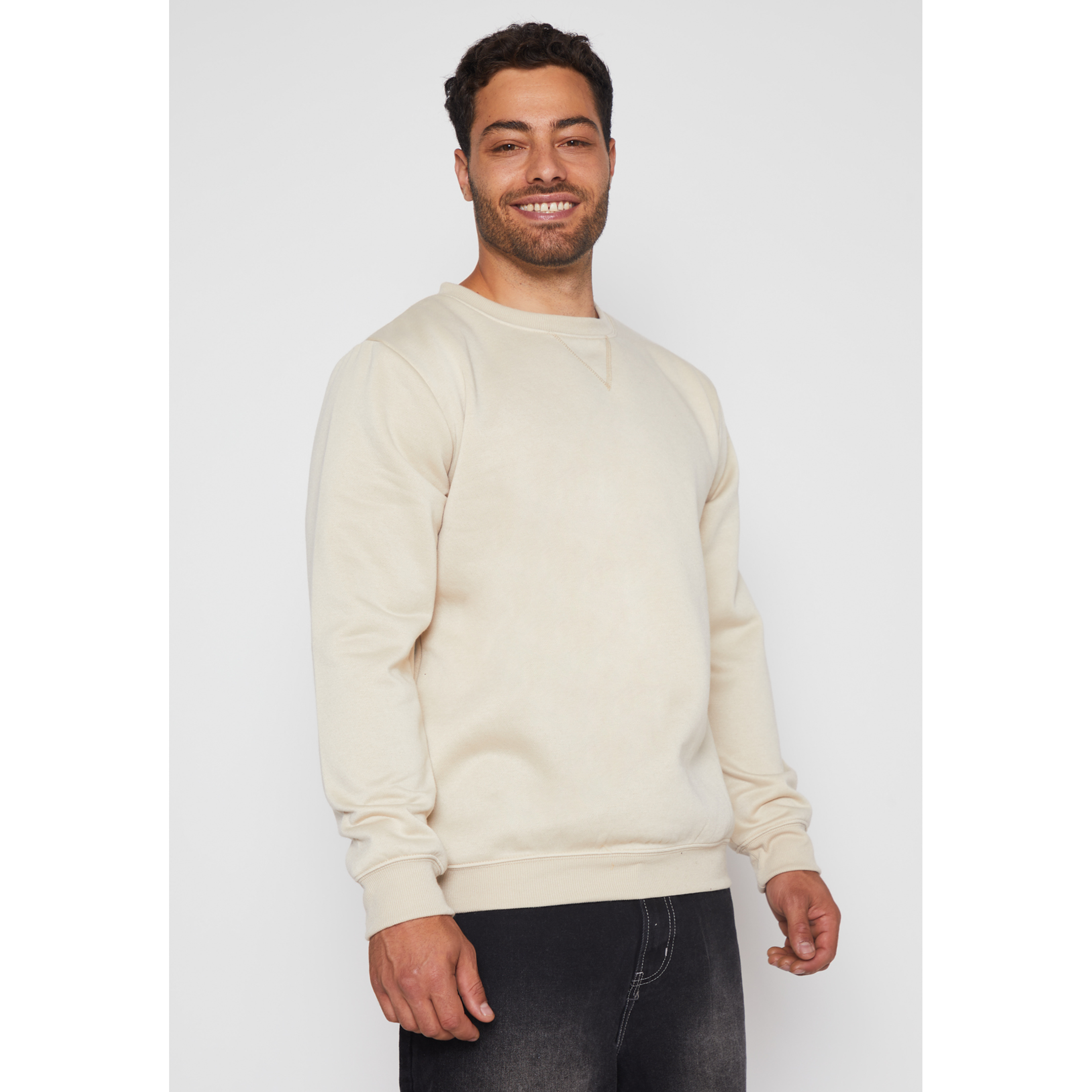 Polerón Basic Hombre Beige Familyshop 1