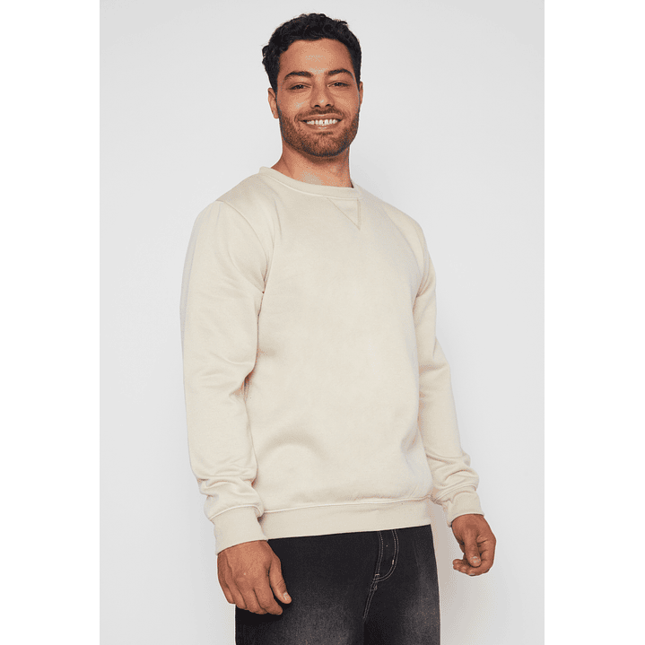 Polerón Basic Hombre Beige Familyshop 1