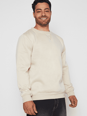 Polerón Basic Hombre Beige Familyshop