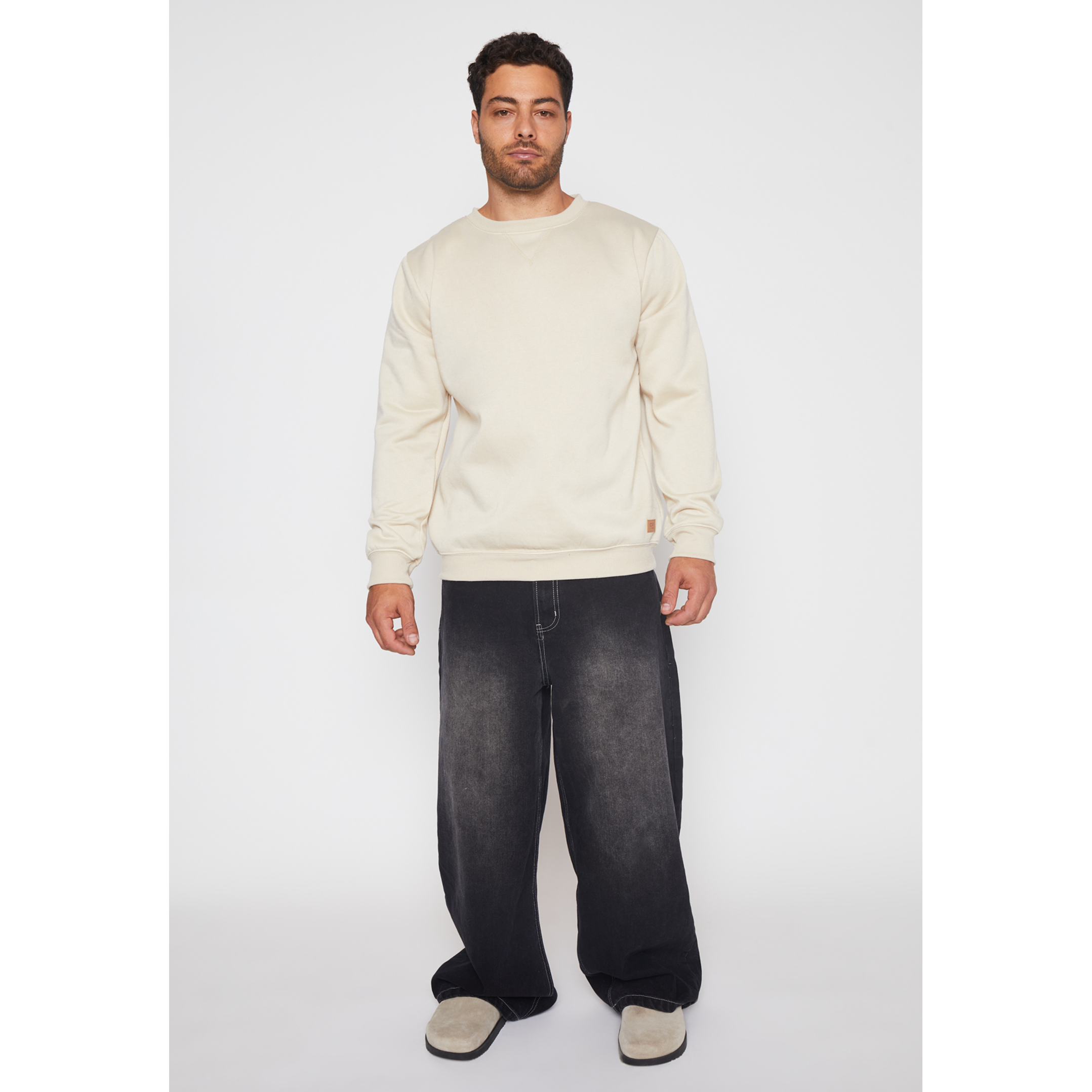 Polerón Basic Hombre Beige Familyshop 2