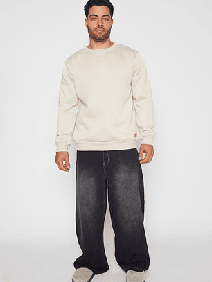 Polerón Basic Hombre Beige Familyshop