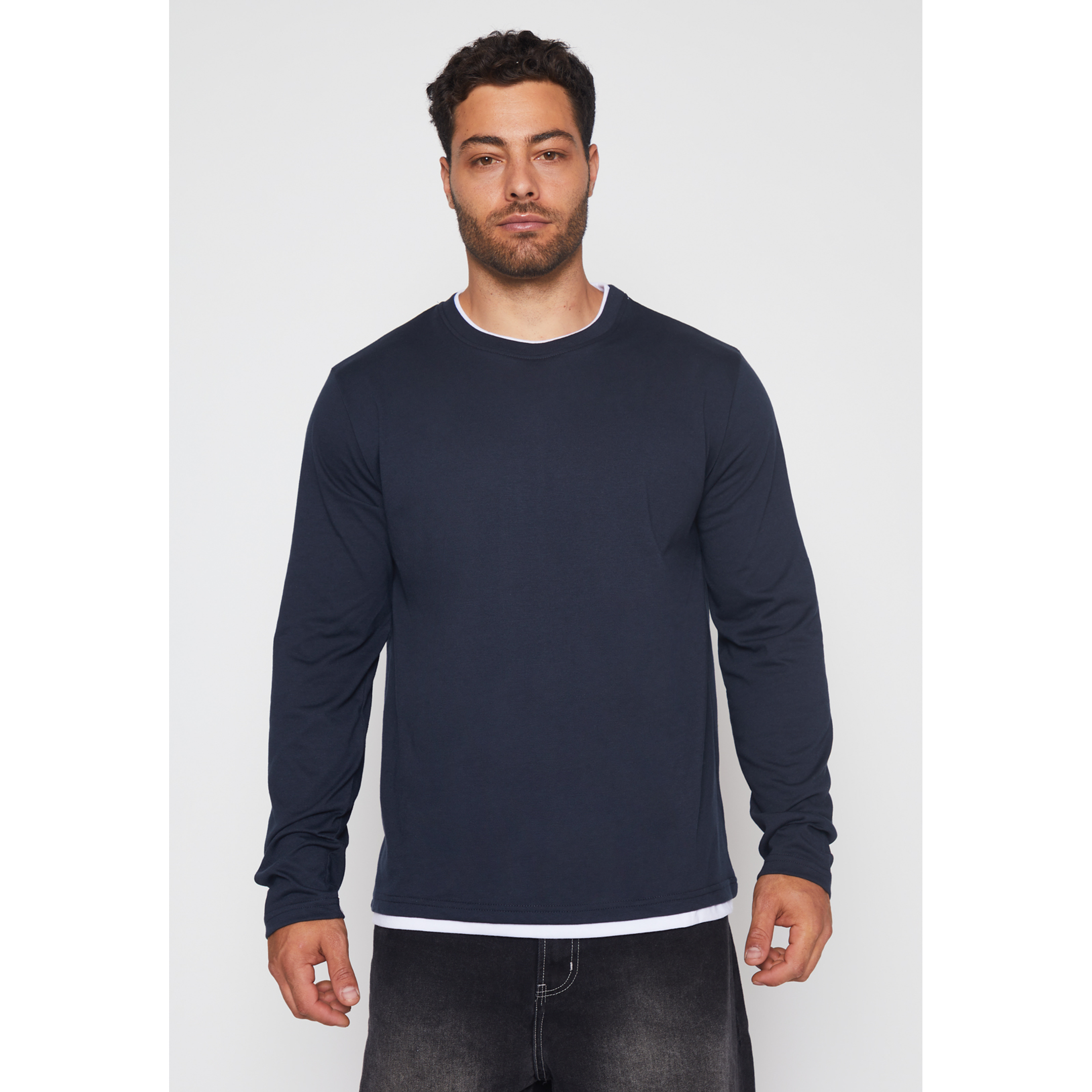 Polera Falso Hombre Azul Familyshop 1