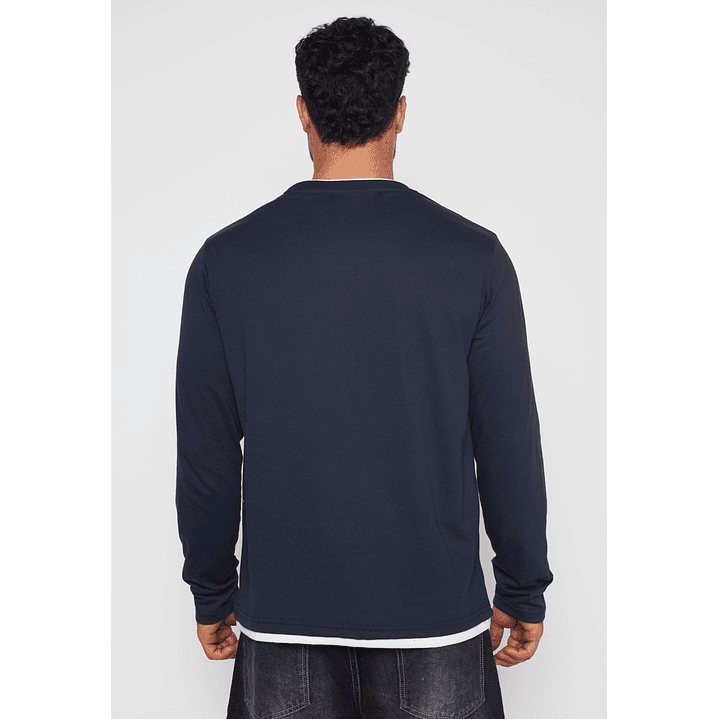 Polera Falso Hombre Azul Familyshop 3