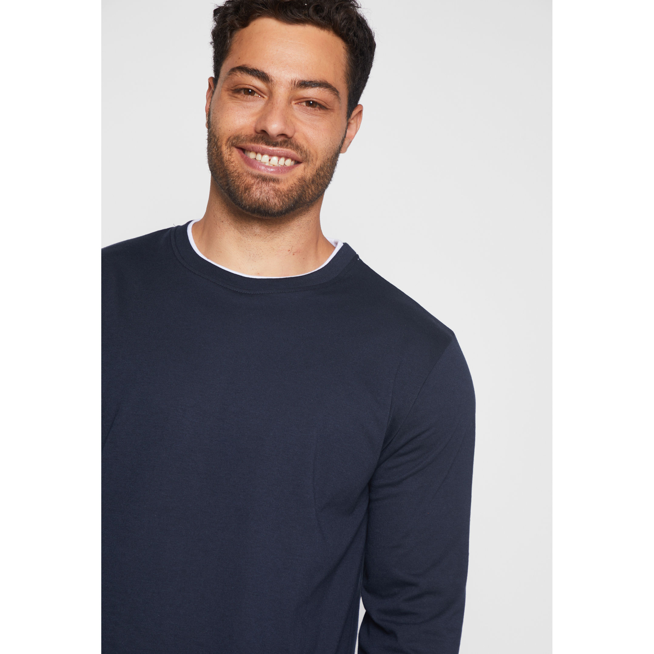 Polera Falso Hombre Azul Familyshop 4