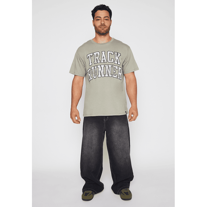 Polera Track Runner Hombre Verde Familyshop 2