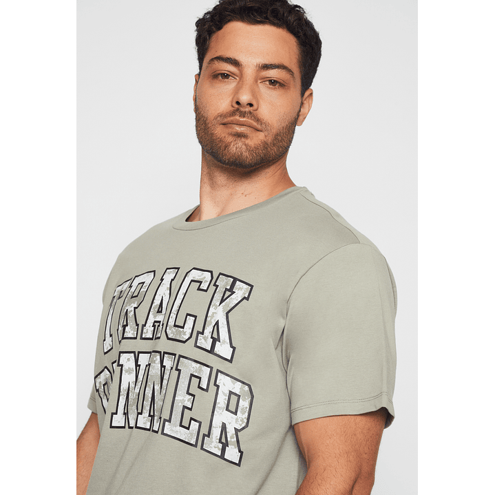 Polera Track Runner Hombre Verde Familyshop 4