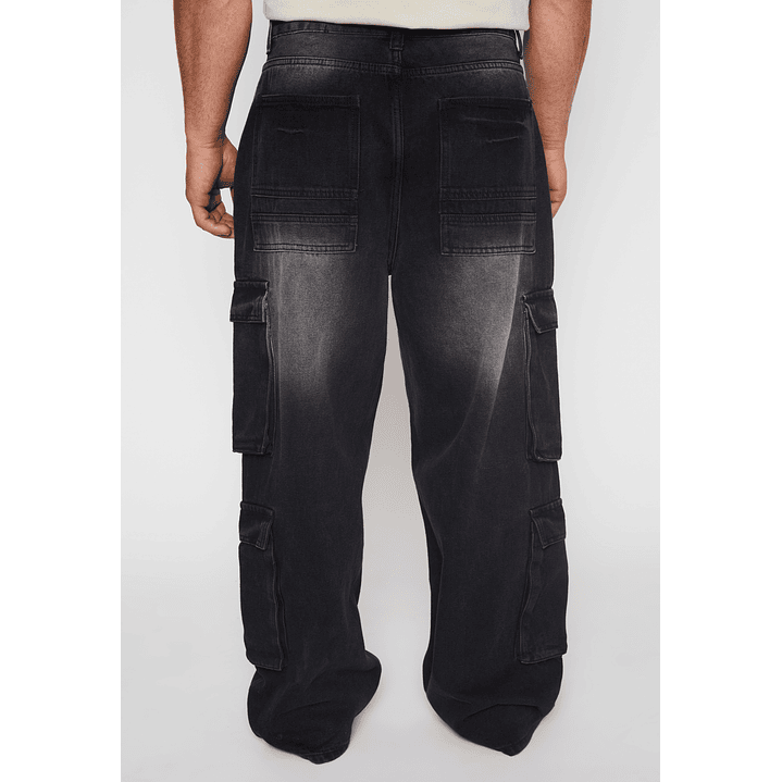 Jeans Cargo Hombre Negro Familyshop 3