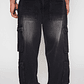 Jeans Cargo Hombre Negro Familyshop - Miniatura 3