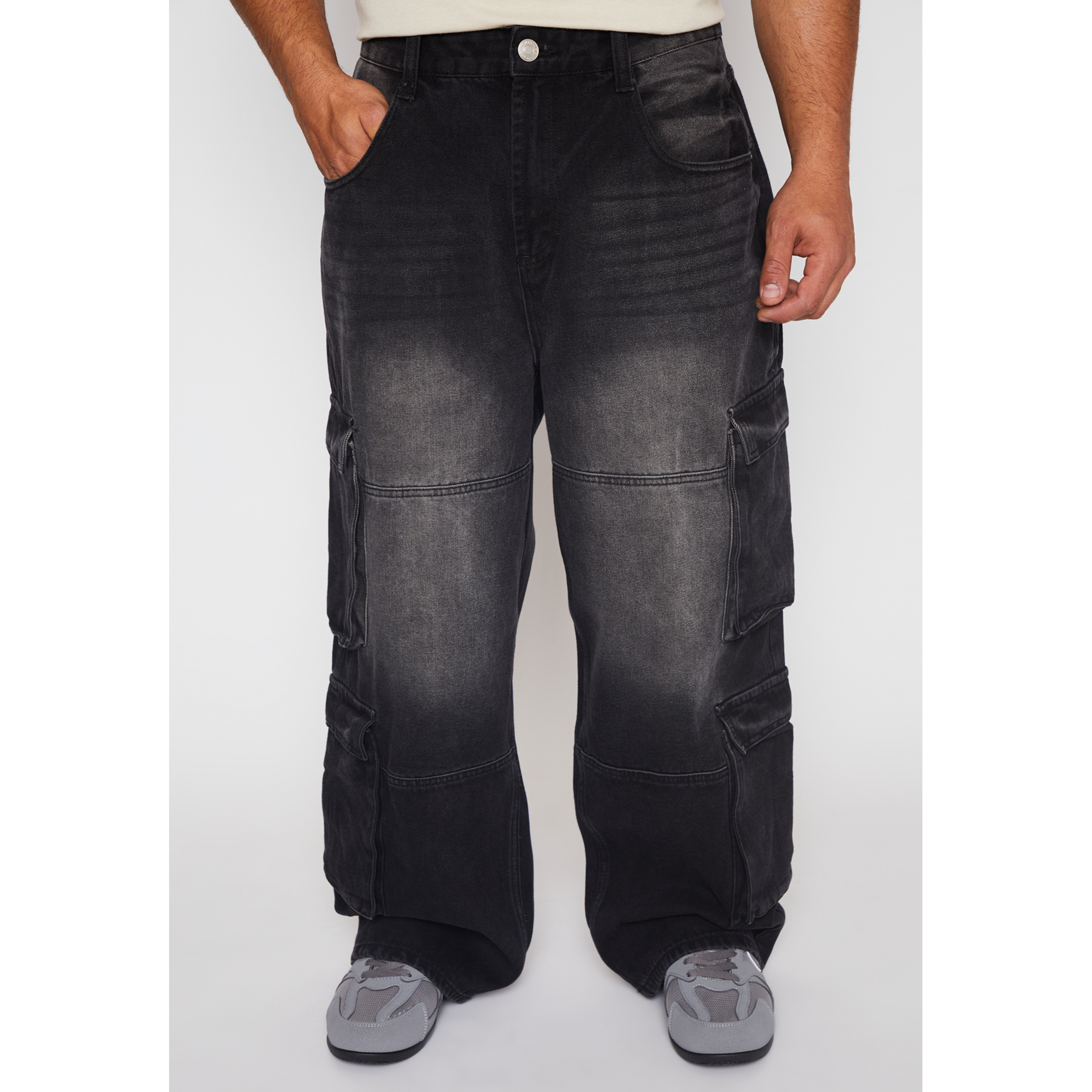 Jeans Cargo Hombre Negro Familyshop 1
