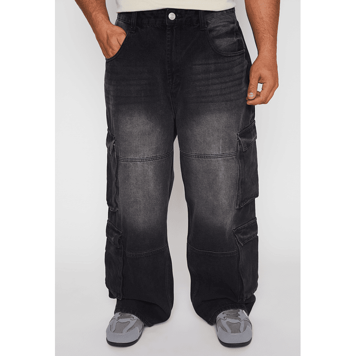 Jeans Cargo Hombre Negro Familyshop 1
