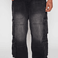 Jeans Cargo Hombre Negro Familyshop - Miniatura 1