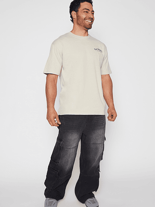 Jeans Cargo Hombre Negro Familyshop