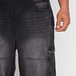 Jeans Cargo Hombre Negro Familyshop - Miniatura 4