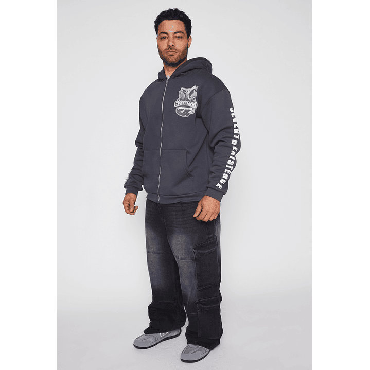 Polerón Ave Hombre Gris Familyshop 2