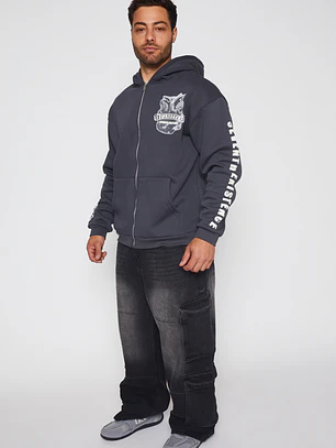 Polerón Ave Hombre Gris Familyshop