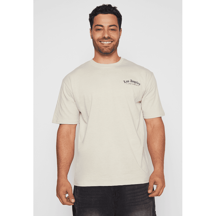 Polera Relax Hombre Beige Familyshop 1