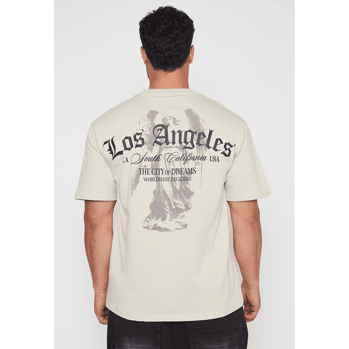 Polera Relax Hombre Beige Familyshop 2