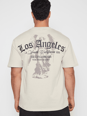 Polera Relax Hombre Beige Familyshop