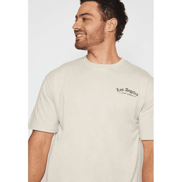 Polera Relax Hombre Beige Familyshop 4