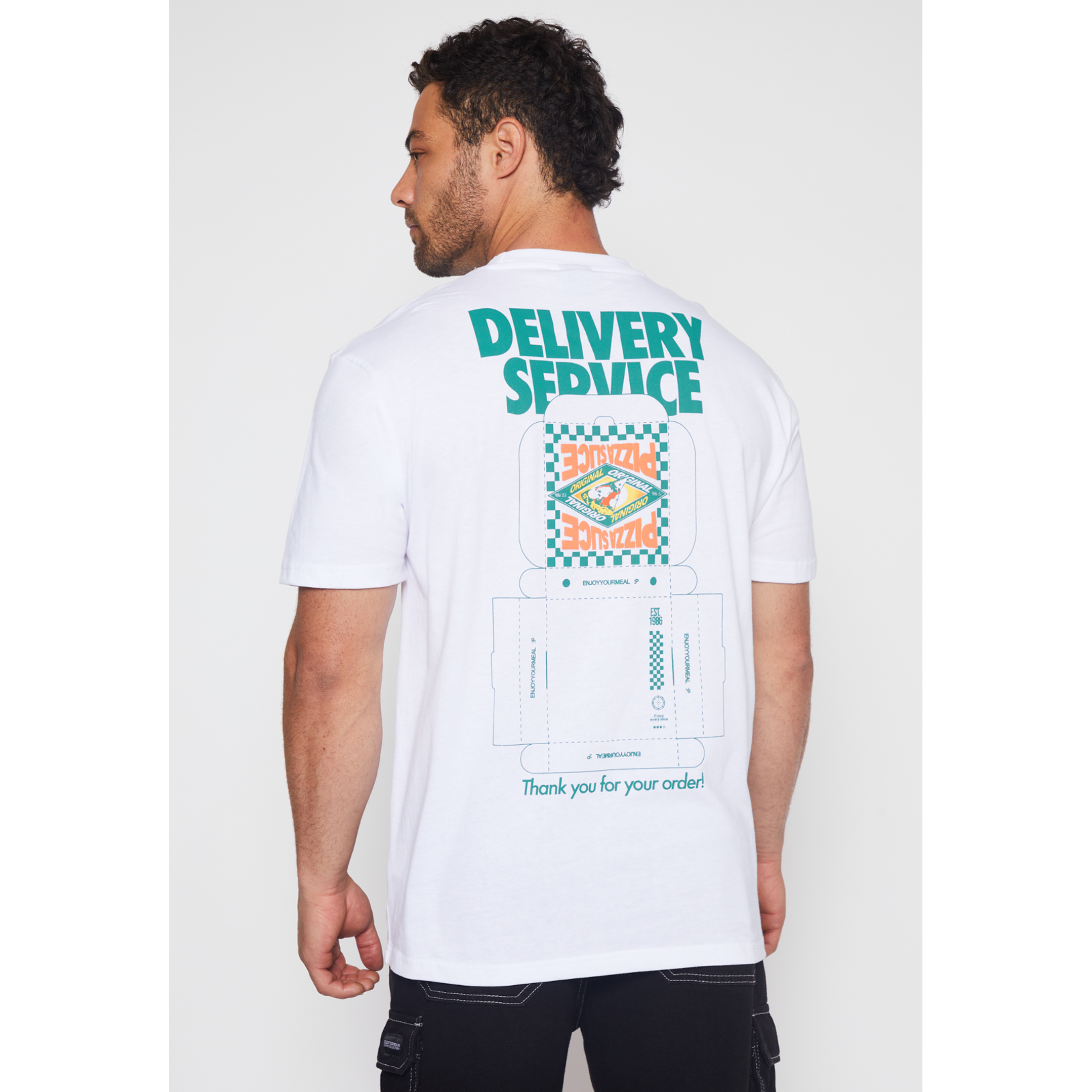 Polera Delivery Hombre Blanco Familyshop 3