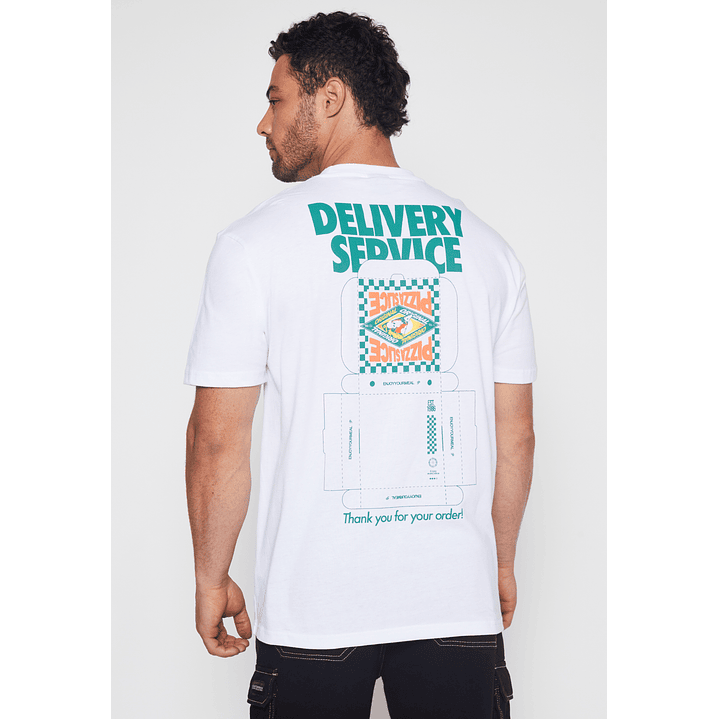 Polera Delivery Hombre Blanco Familyshop 3