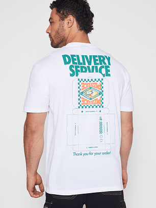 Polera Delivery Hombre Blanco Familyshop