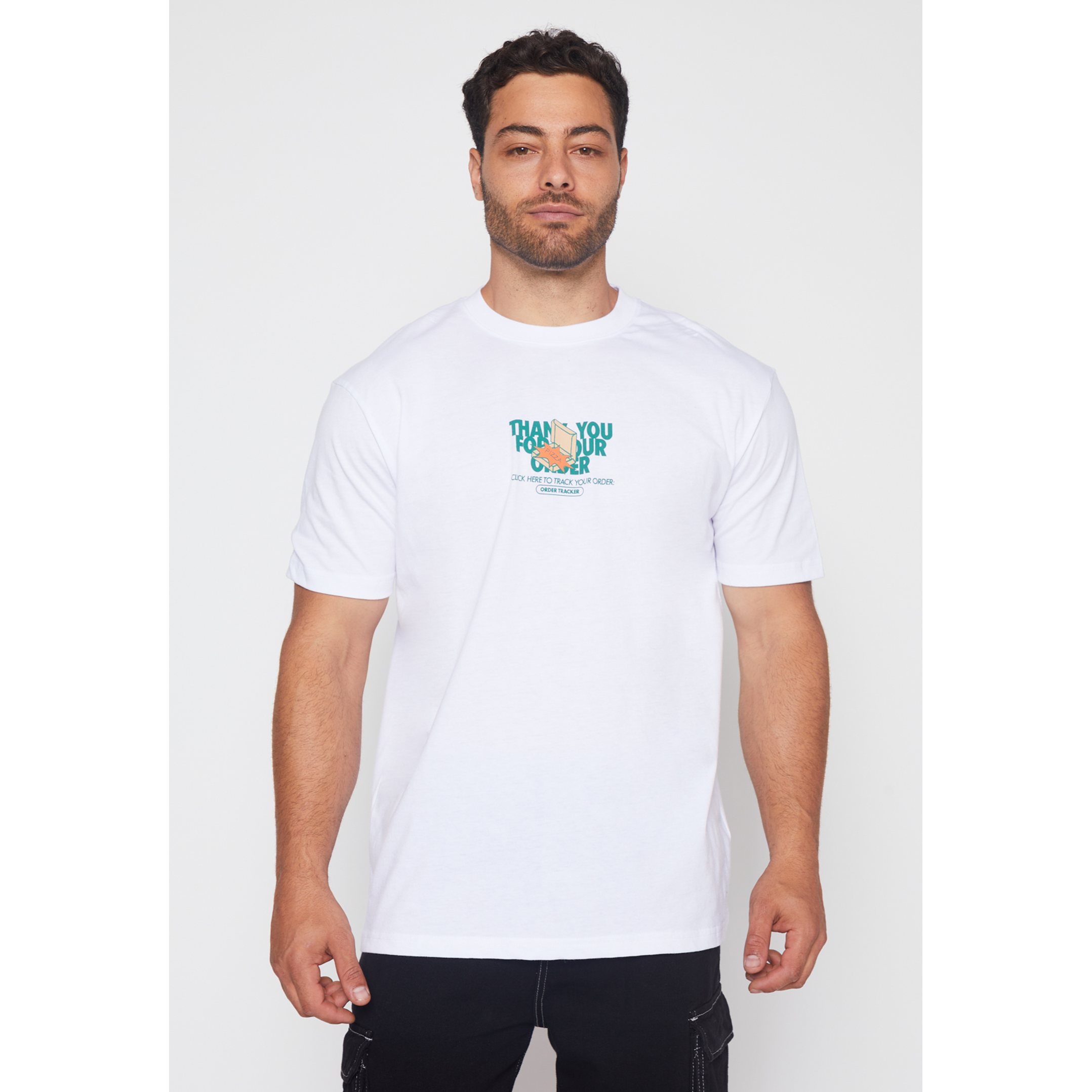 Polera Delivery Hombre Blanco Familyshop 1