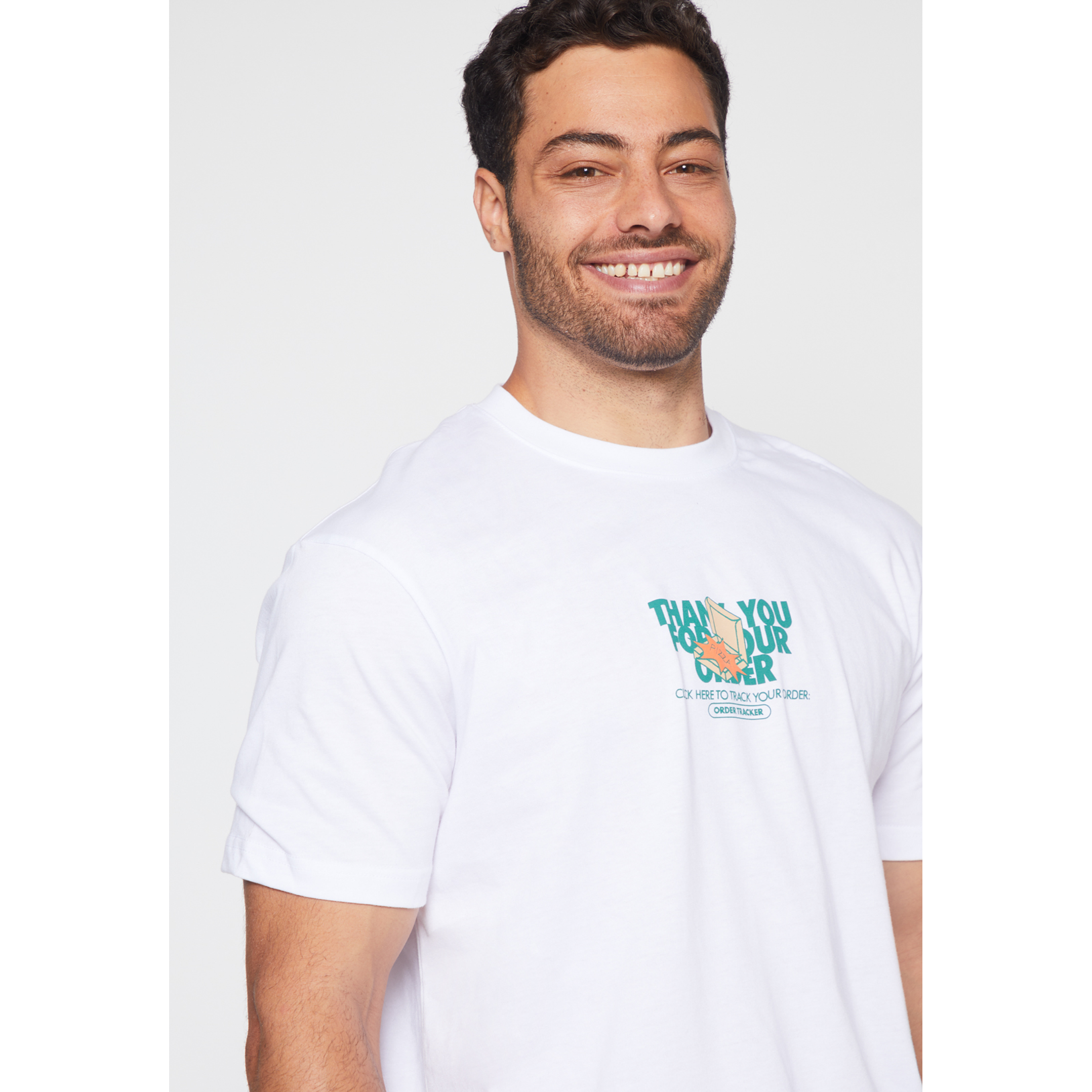 Polera Delivery Hombre Blanco Familyshop 4