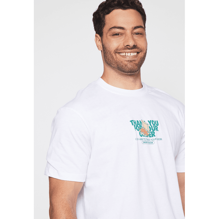 Polera Delivery Hombre Blanco Familyshop 4