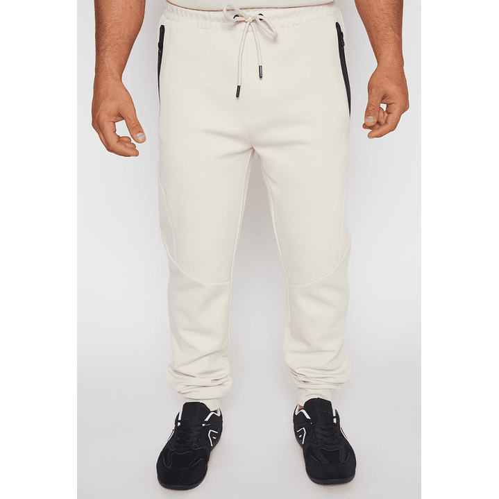 Pantalón Buzo Skinny Hombre Beige Familyshop 1