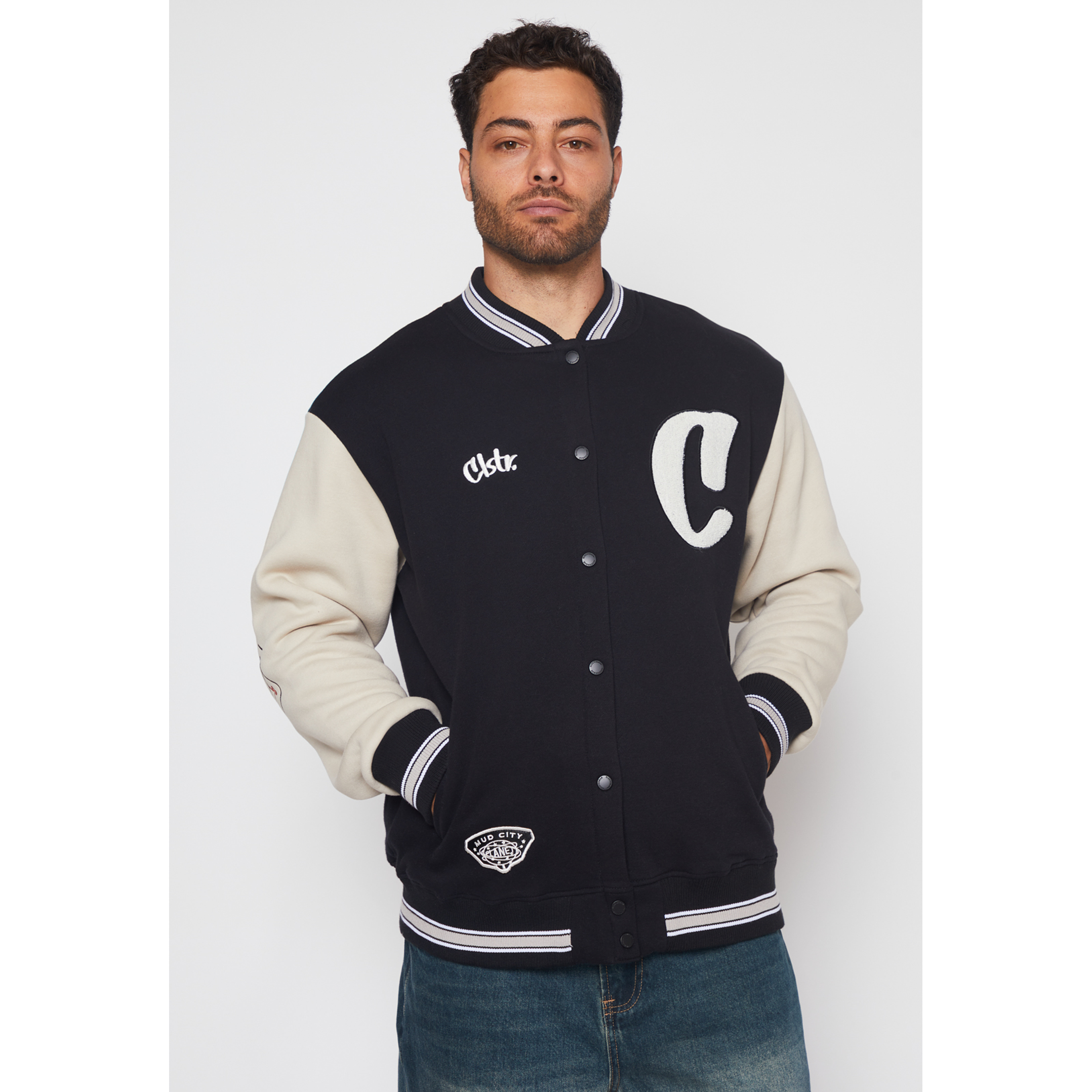 Chaqueta Franela Cartas Hombre Negro Familyshop 1