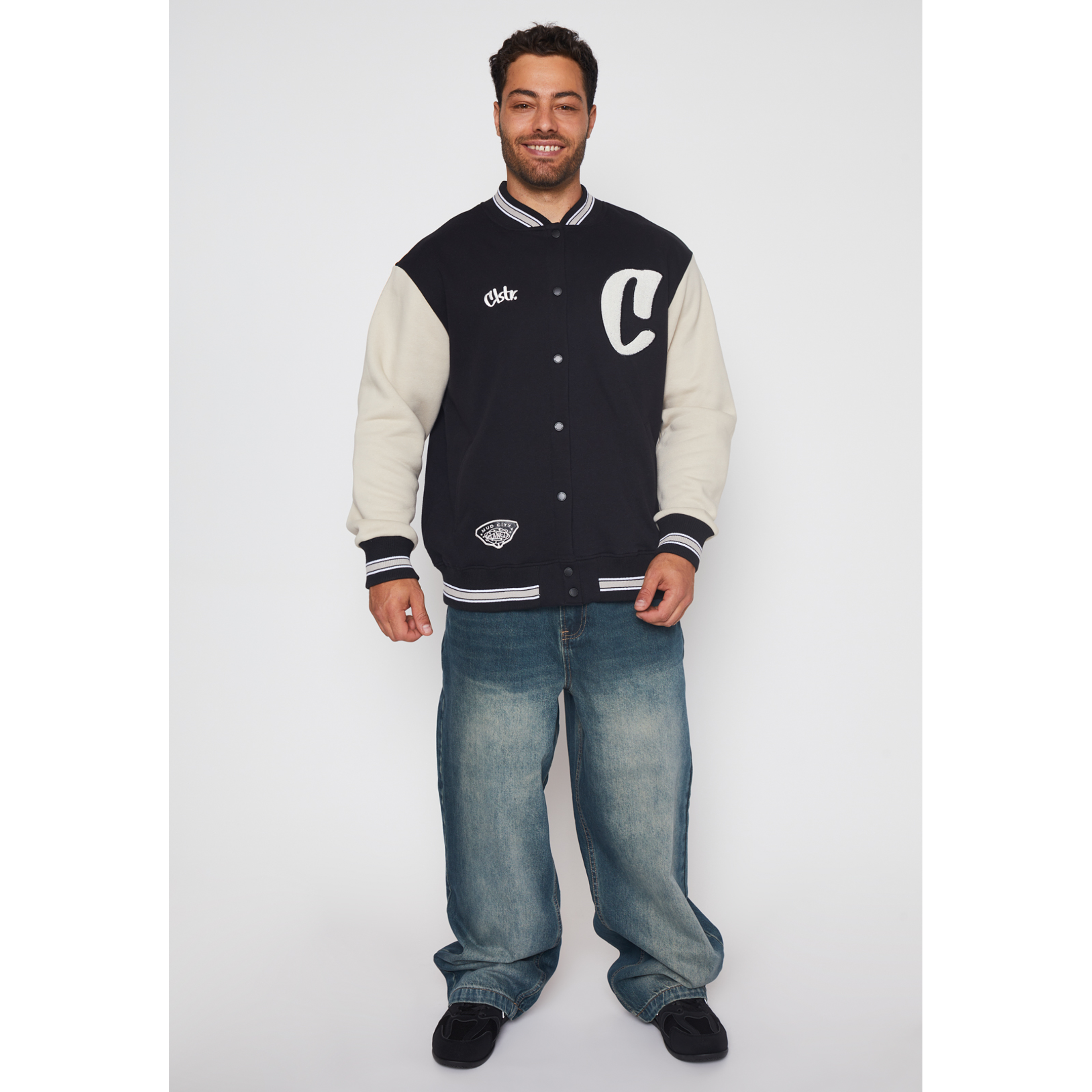 Chaqueta Franela Cartas Hombre Negro Familyshop 2