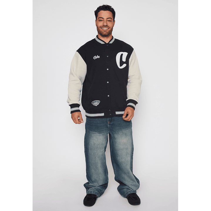 Chaqueta Franela Cartas Hombre Negro Familyshop 2