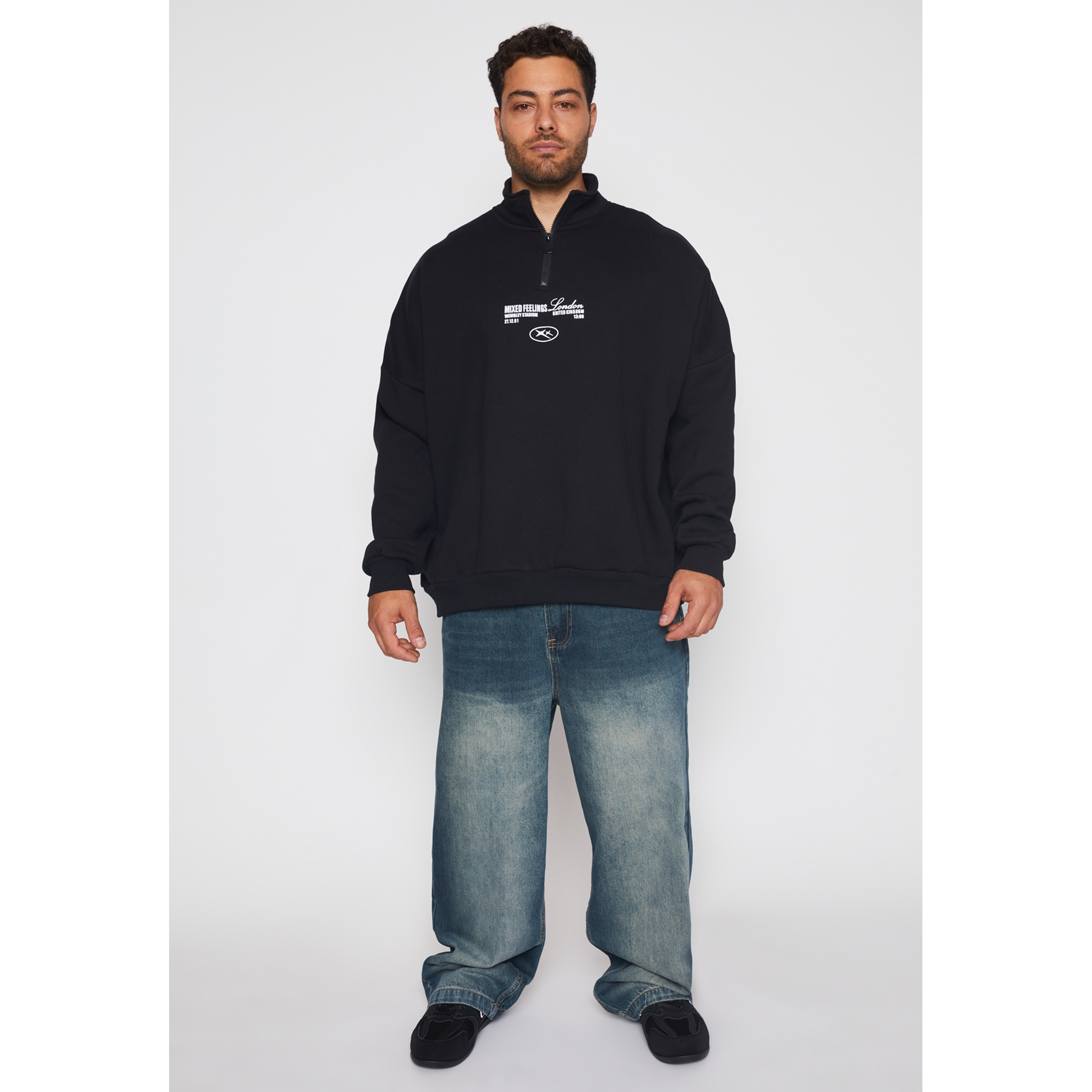 Polerón Espalda Hombre Negro Familyshop 2