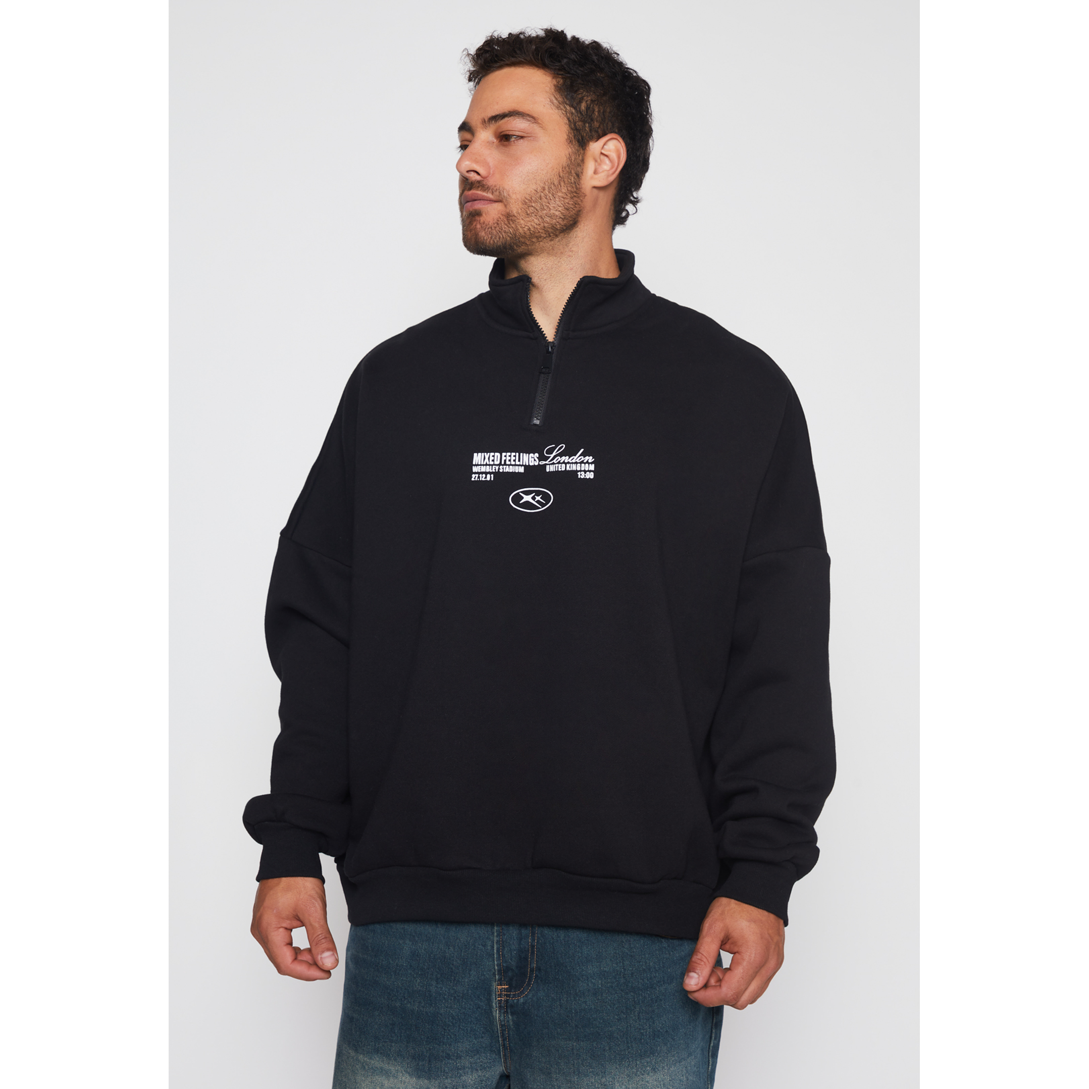 Polerón Espalda Hombre Negro Familyshop 1