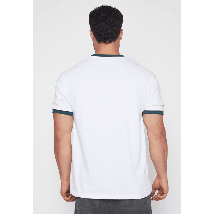 Polera College Team Hombre Blanco Familyshop 3