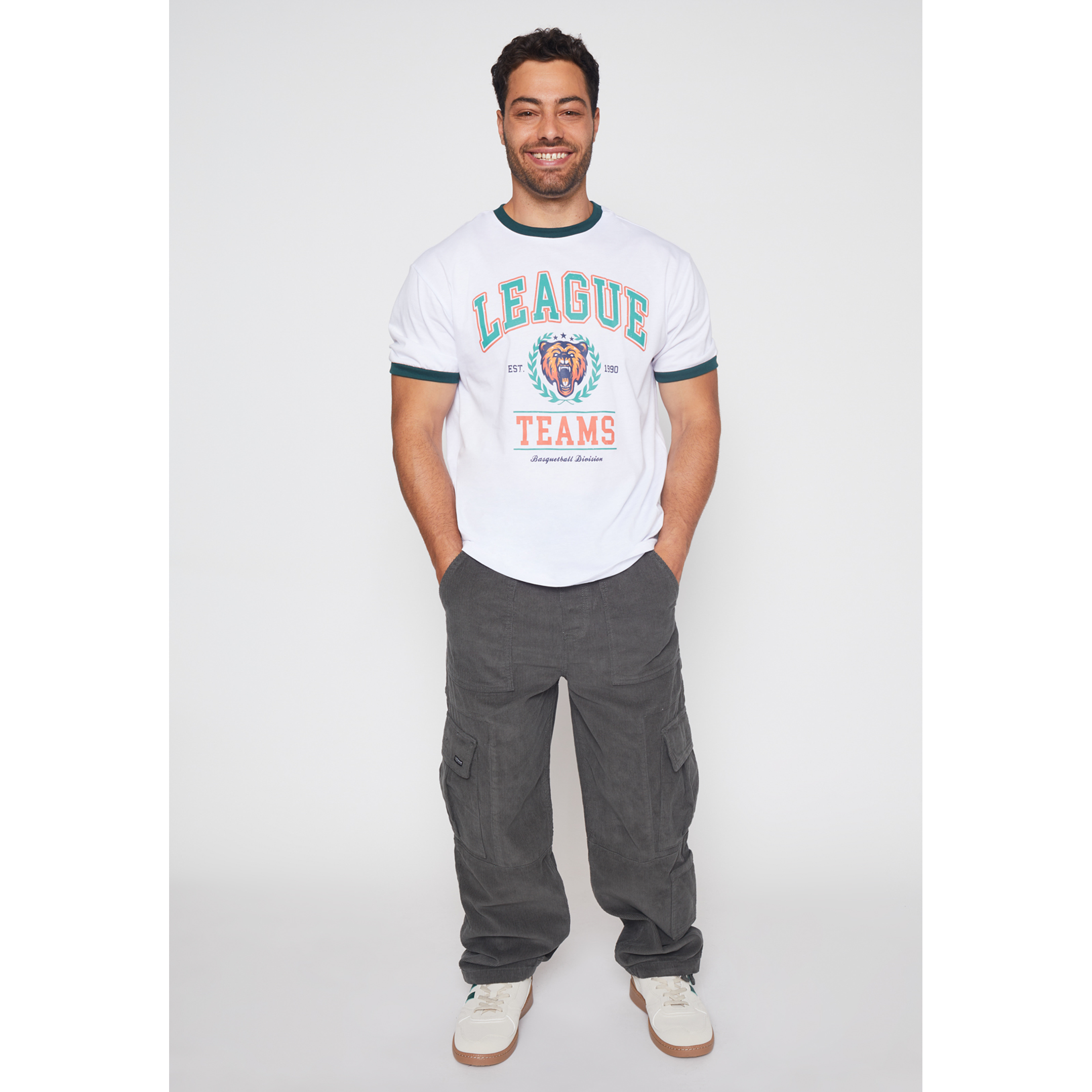 Polera College Team Hombre Blanco Familyshop 2