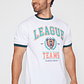 Polera College Team Hombre Blanco Familyshop - Miniatura 1