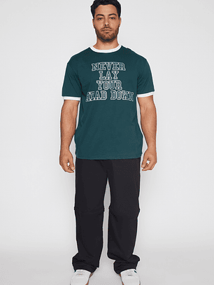 Polera College Hombre Verde Familyshop