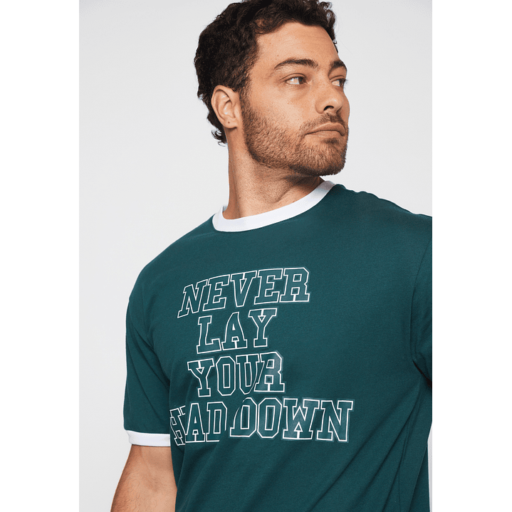 Polera College Hombre Verde Familyshop 4