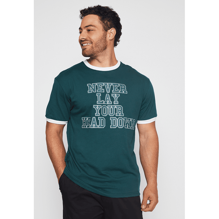 Polera College Hombre Verde Familyshop 1