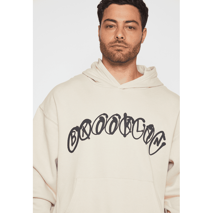 Polerón Graffiti Hombre Beige Familyshop 3