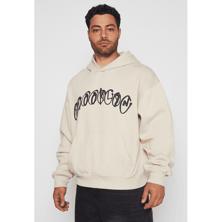 Polerón Graffiti Hombre Beige Familyshop 1