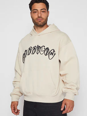 Polerón Graffiti Hombre Beige Familyshop