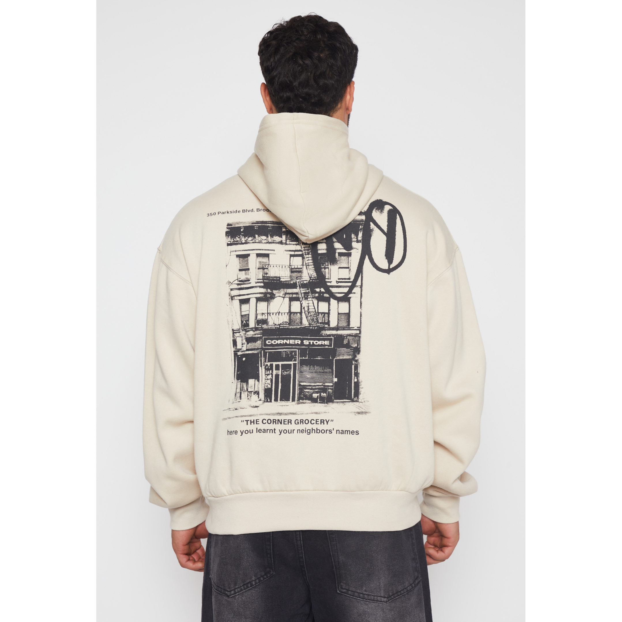 Polerón Graffiti Hombre Beige Familyshop 4