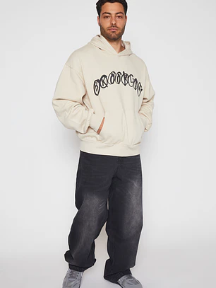 Polerón Graffiti Hombre Beige Familyshop