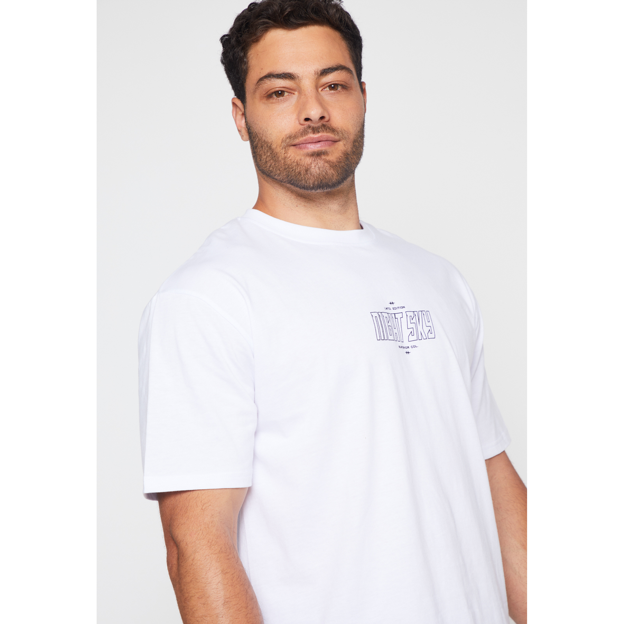 Polera Night Sky Hombre Blanco Familyshop 3