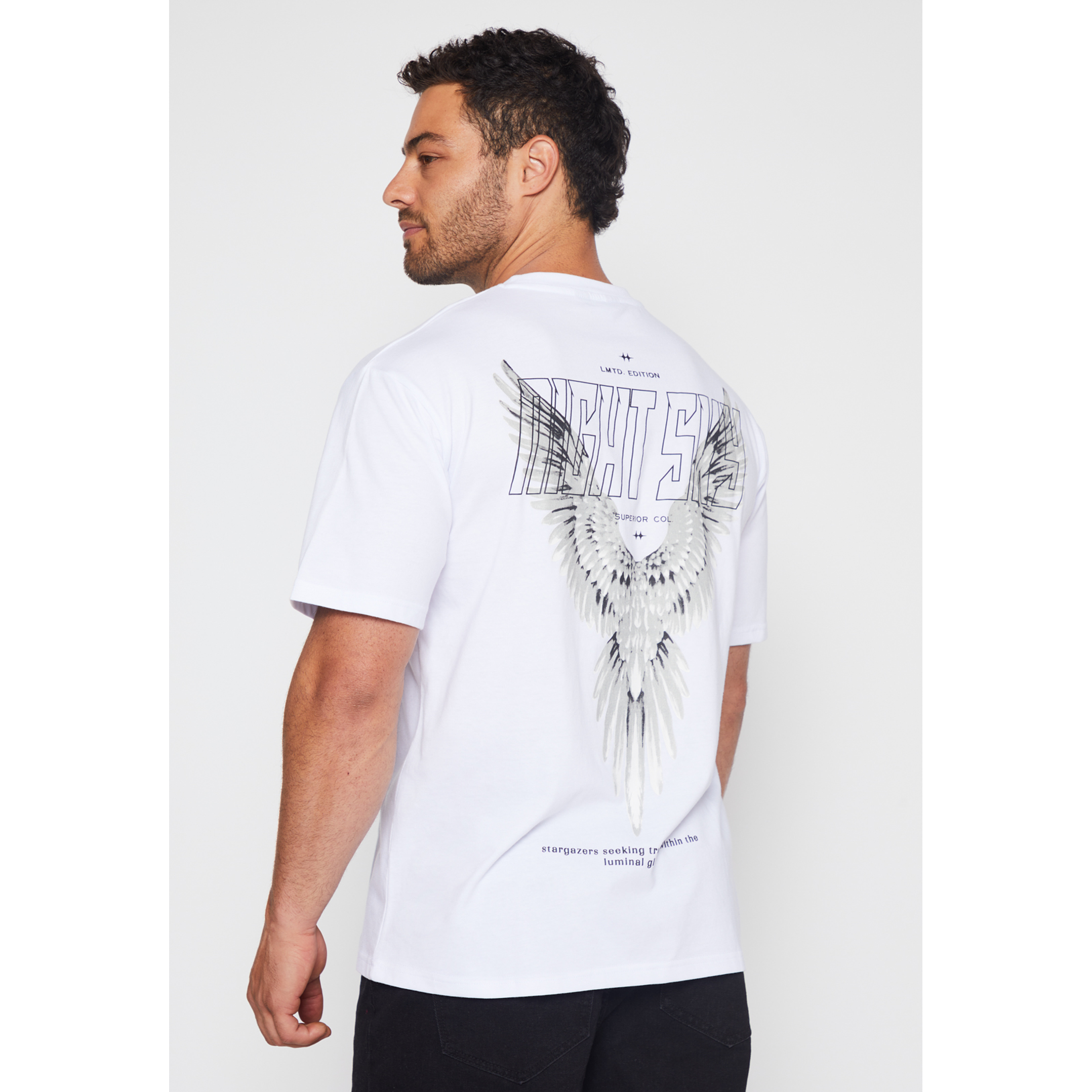 Polera Night Sky Hombre Blanco Familyshop 4